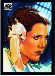 2022 Star Wars Galaxy Refractor #35 Princess Leia Organa