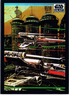 2022 Star Wars Galaxy Refractor #38 X-Wings In Formation