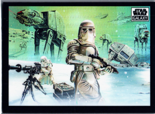 2022 Star Wars Galaxy Refractor #43 Snowtroopers Invade Hoth