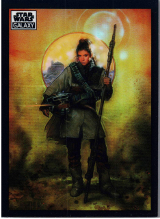 2022 Star Wars Galaxy Refractor #45 Leia Organa In Her Boushh Disguise