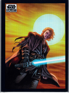 2022 Star Wars Galaxy Refractor #55 A Dark Turn for Anakin Skywalker