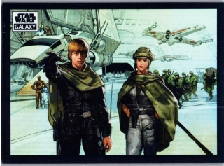 2022 Star Wars Galaxy Refractor #67 The Jedi & The Princess