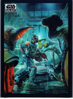 2022 Star Wars Galaxy Refractor #61 Boba Fett Ambushed!
