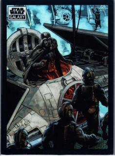 2022 Star Wars Galaxy Refractor #70 Lord Vader Readies His Ship