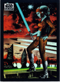 2022 Star Wars Galaxy Refractor #76 Aayla Secura
