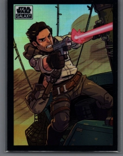 2022 Star Wars Galaxy Refractor #81 Poe Dameron
