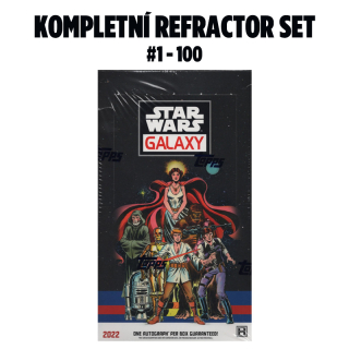 2022 Star Wars Galaxy - kompletní REFRACTOR set #1-100