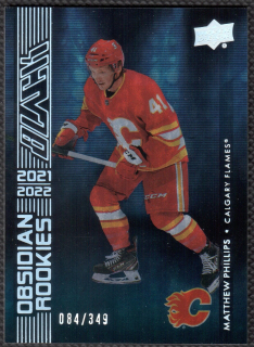2021/22 Black Obsidian Rookies Matthew Phillips #OR-16 084/349