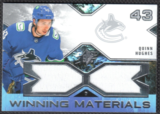 2021/22 Winning Materials Quinn Hughes #WM-QH