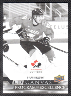 2022/23 UD Canvas Program of Excellence Black & White Dylan Holloway #C268