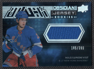 2021/22 Black Obsidian Rookie Jersey Nils Lundkvist #ORJ-NL 185/399
