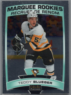 2019/20 O-Pee-Chee Platinum Marquee Rookies #156 Teddy Blueger