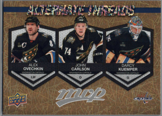 2023/24 Alternate Threads Gold Alex Ovechkin/John Carlson/Darcy Kuemper #AT-18