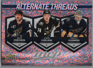2023/24 Alternate Threads Alex Ovechkin/John Carlson/Darcy Kuemper #AT-18
