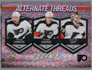 2023/24 Alternate Threads Travis Konecny/Travis Sanheim/Carter Hart #AT-6