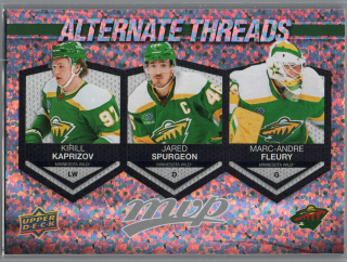 2023/24 Alternate Threads Kirill Kaprizov/Jared Spurgeon/Marc-Andre Fleury #AT-12