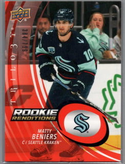 2022/23 Rookie Renditions Red Matty Beniers #RR-38 384/799