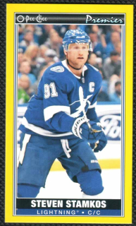 2020/21 OPC Premier Tallboy Yellow Border Steven Stamkos #P-24